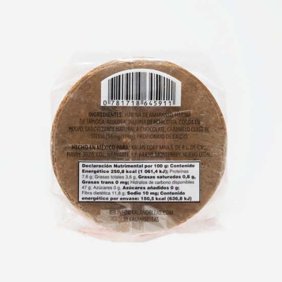 Kalan-Oblea de Amaranto sabor chocolate 60 gr