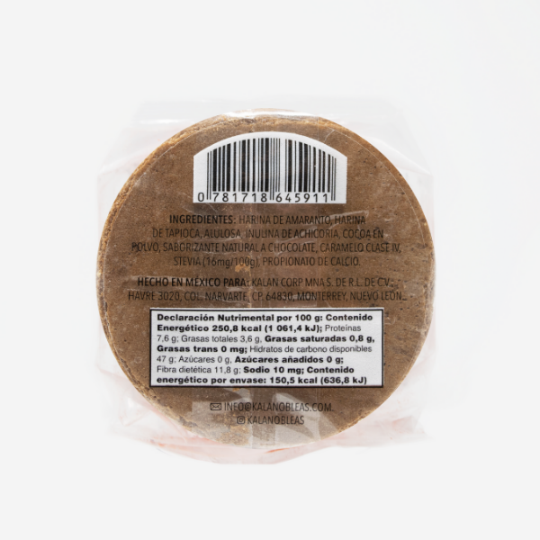 Kalan-Oblea de Amaranto sabor chocolate 60 gr