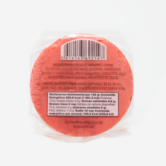 Kalan-Oblea de Amaranto sabor frutos rojos 60 gr