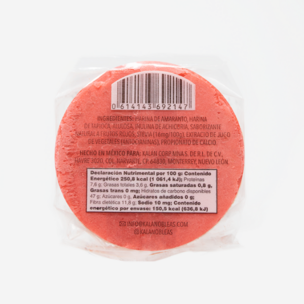 Kalan-Oblea de Amaranto sabor frutos rojos 60 gr