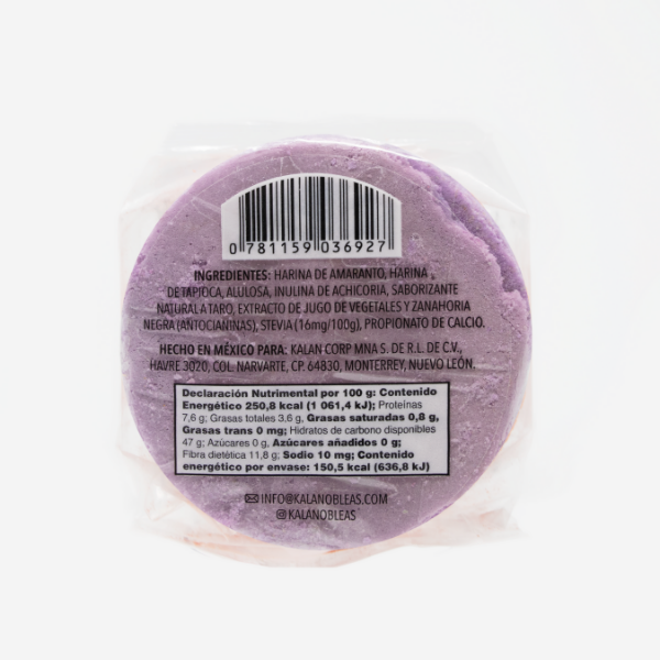 Kalan-Oblea de Amaranto sabor taro 60 gr