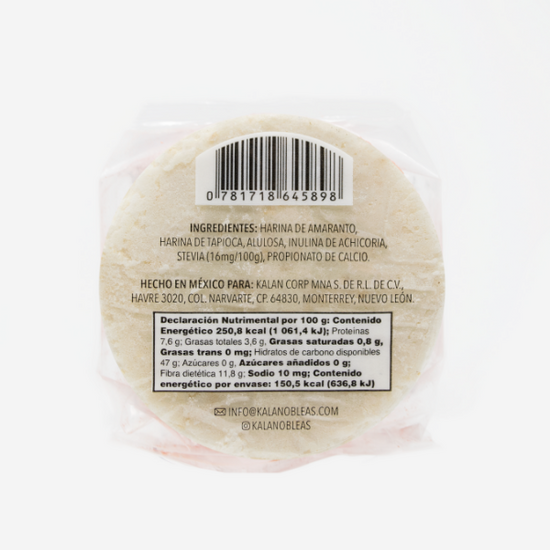 Kalan-Oblea de Amaranto sabor natural 60 gr
