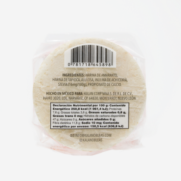 Kalan-Oblea de Amaranto sabor natural 60 gr