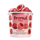 Franui Pink -Frambuesas bañadas de chocolate blanco con polvo de frambuesas-Sólo envíos CDMX