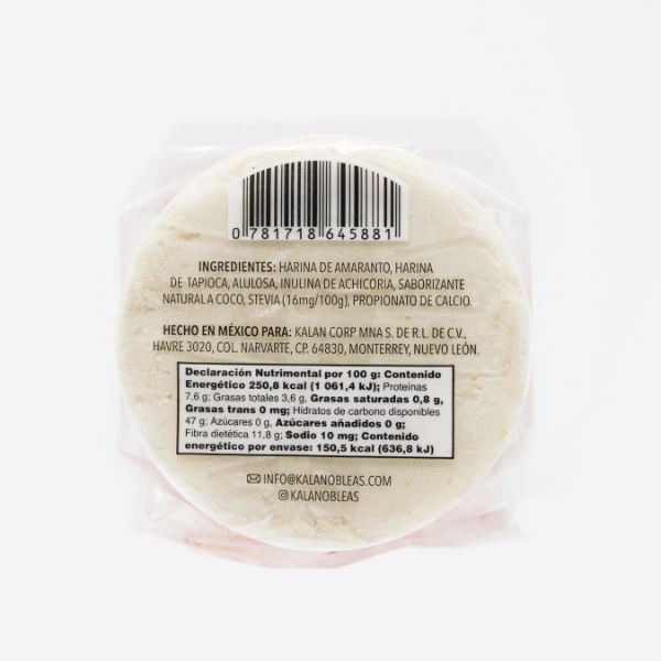 Kalan-Oblea de Amaranto  Coco 60 gr