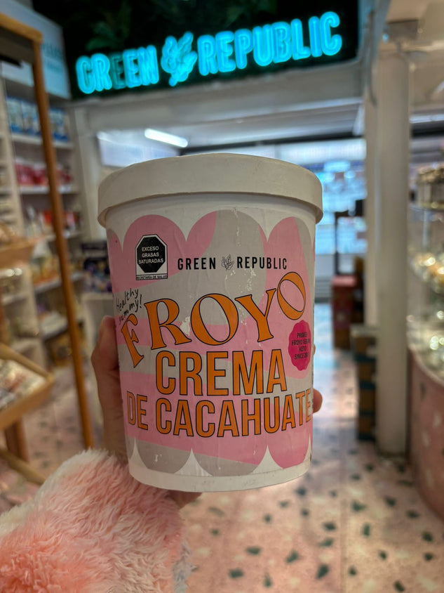 1 LITRO DE HELADO CREMA de CACAHUATE