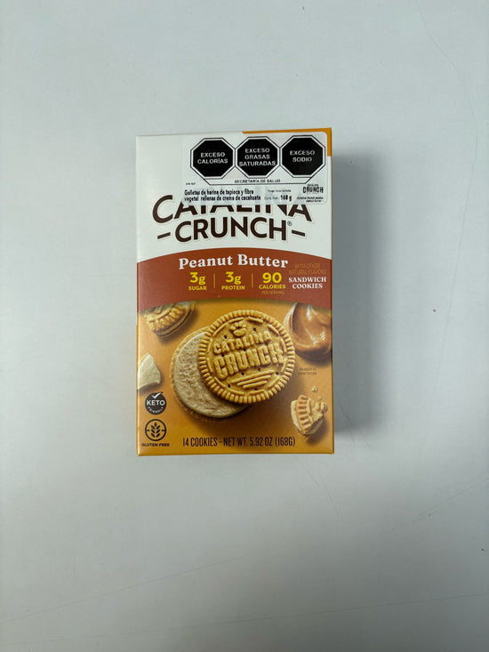 Catalina Crunch - Galleta de Harina Vegetal Rellenas Sabor Cacahuate 168gr
