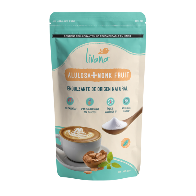 Livana Foods -Alulosa + Monk Fruit 250gr