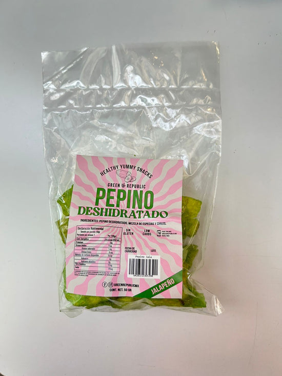 CHIPS DE PEPINO DESHIDRATADO SABOR - Jalapeño