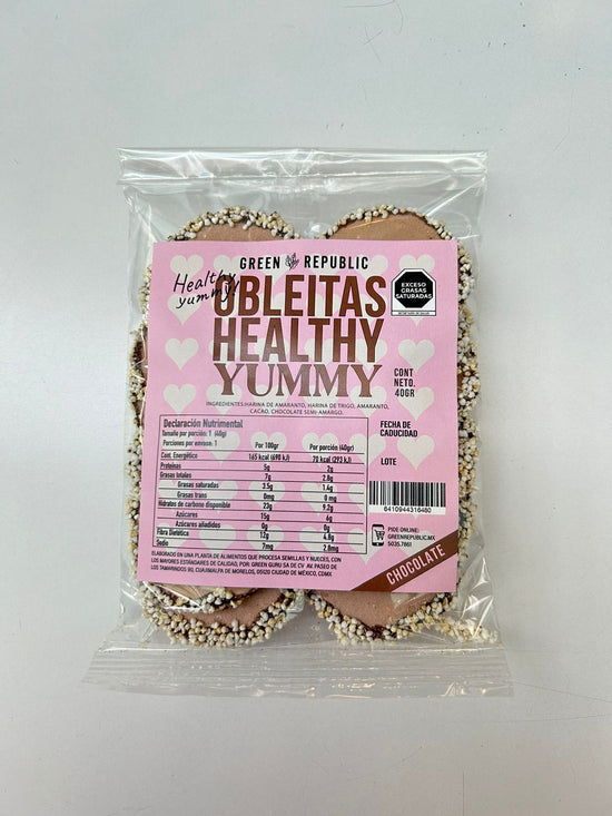 Obleas Skinny Chocolate (orilla amaranto y chocolate)