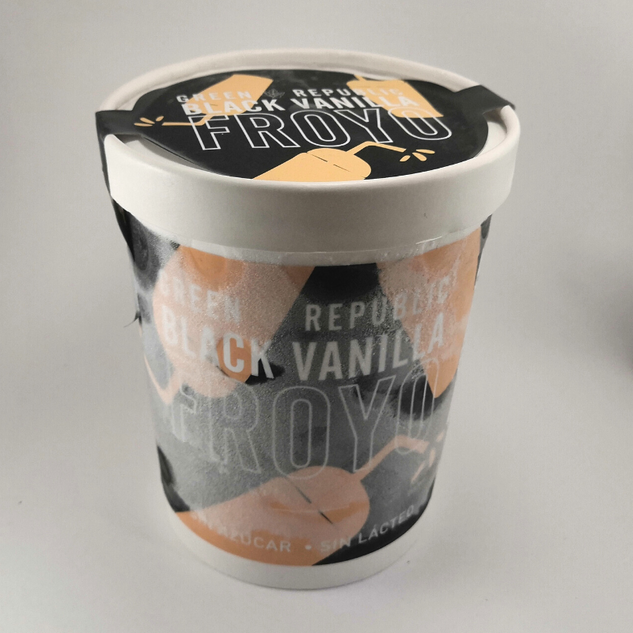 1 LITRO DE HELADO VAINILLA NEGRA
