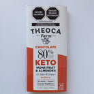 Theoca-Barra de Chocolate 80% Cacao Keto con Almendra