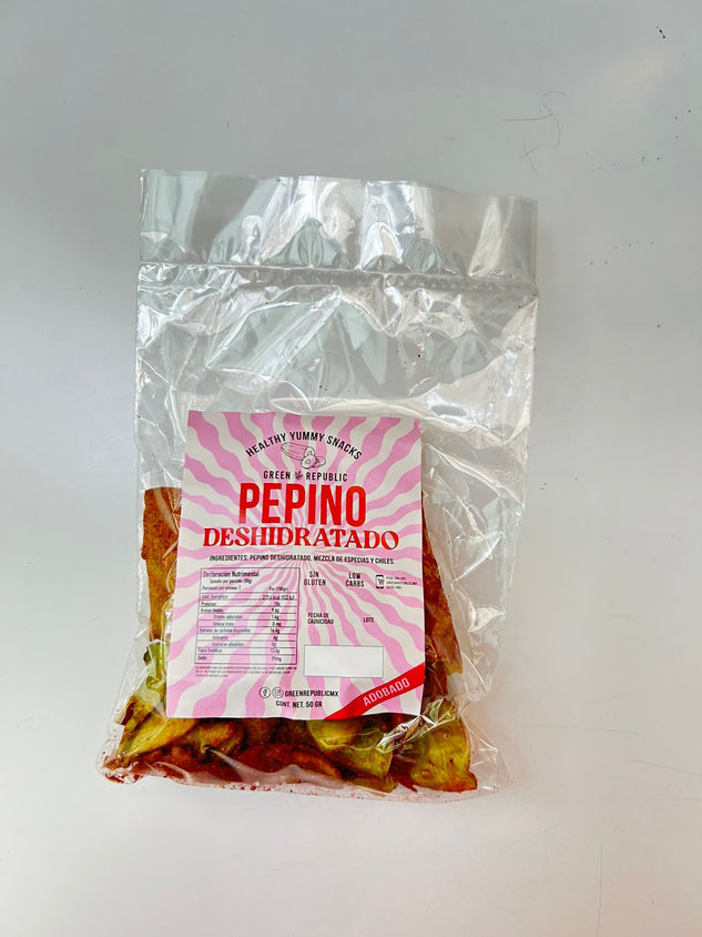 CHIPS DE PEPINO DESHIDRATADO SABOR - Adobado