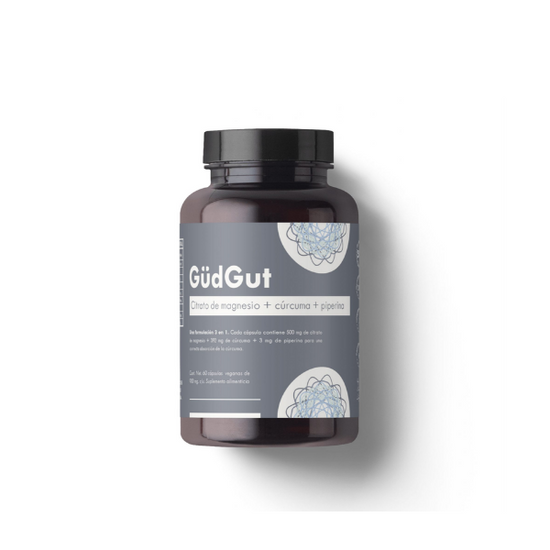 GüdGut - Citrato de Magnesio + Curcuma y Piperina