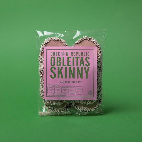 Obleas Skinny Chocolate (orilla amaranto y chocolate)