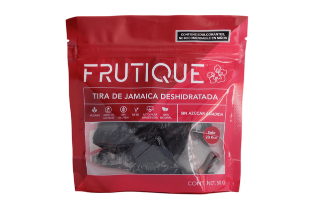 Frutique-Tira de Jamaica Deshidratada Sin Azúcar Añadida