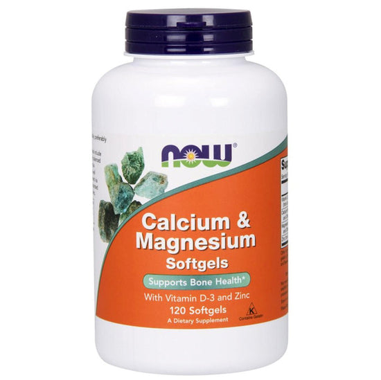 NOW - Calcium & Magnesium - softgels-Magnesio