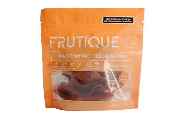 Frutique-Tira de Mango Deshidratado Sin Azúcar Añadida