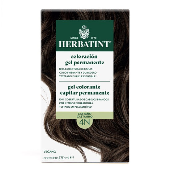 Herbatint-Tinte permanente en gel 4N Castaño
