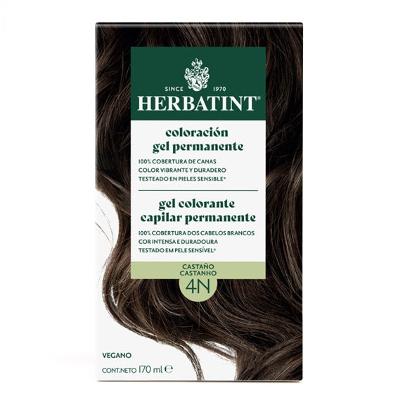 Herbatint-Tinte permanente en gel 4N Castaño