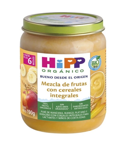 HIPP- Papilla Mezcla de Frutas con Cereales Integrales