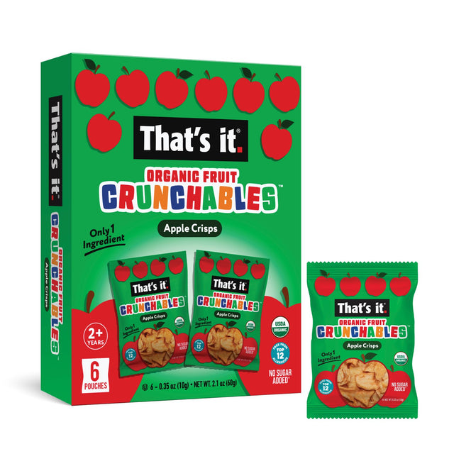 That´s It-ORGANIC FRUIT CRUNCHABLES APPLE 10 G / 6 PACK