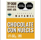 Mayamel-Chocolate orgánico con nueces