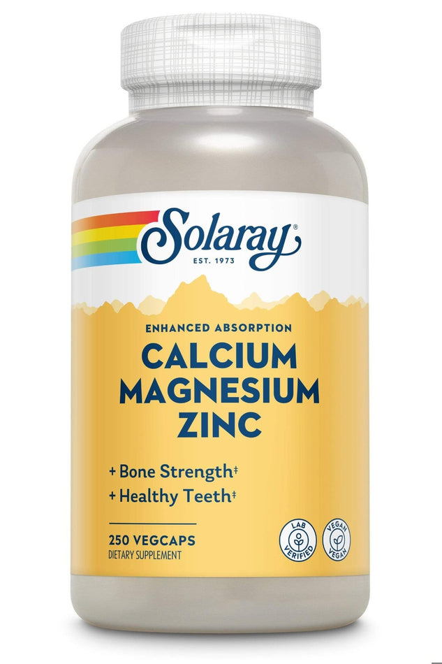 SOLARAY - Calcium Magnesium Zinc 250cap-Magnesio
