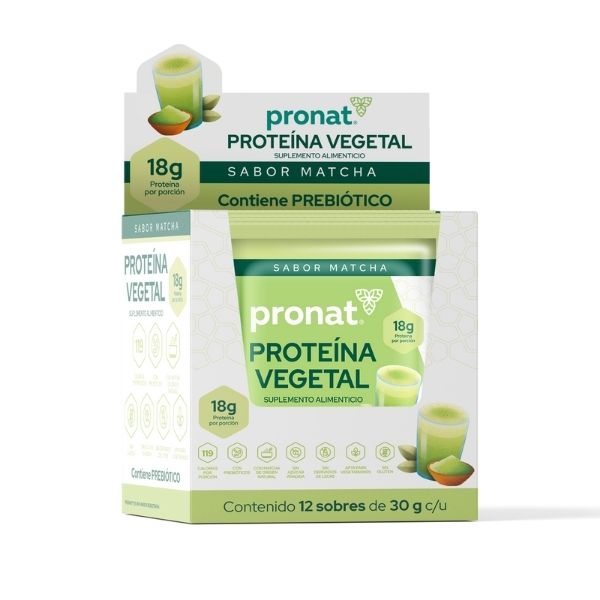Pronat-Proteína vegetal sabor matcha un sobre 30 gr