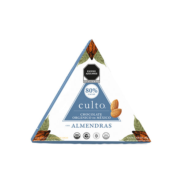 Culto-Chocolate 80% cacao con almendra