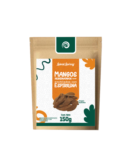 Spiral Spring -Mangos Deshidratados, Enchilados, Con Espirulina