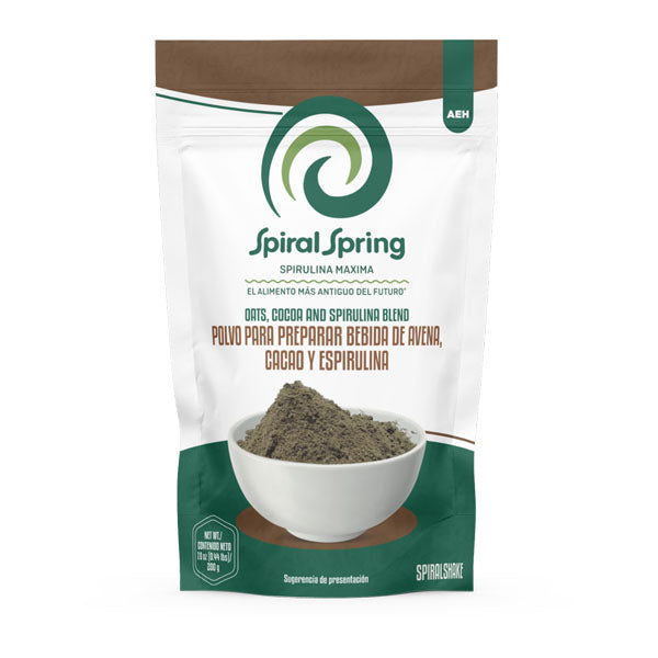 Spiral Spring-Spiral Shake Cacao, Avena y Espirulina