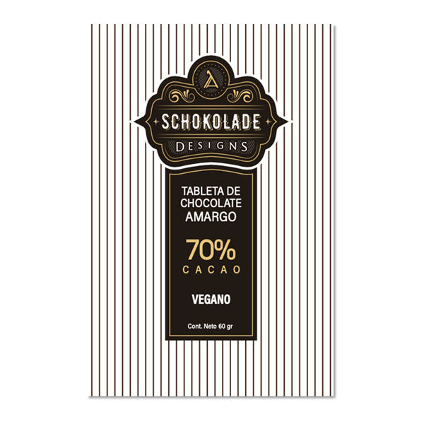 Schokolade-Tableta de chocolate amargo 70%