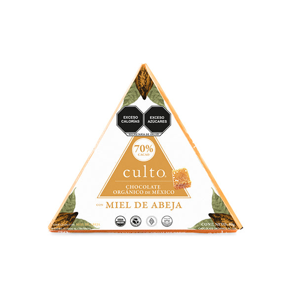 Culto-Chocolate 70% Cacao con miel 80gr