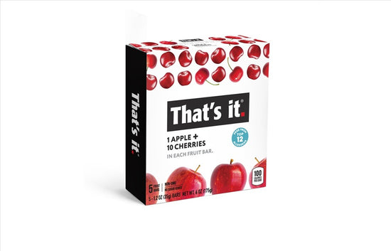 THAT´S IT -Caja 5 piezas FRUIT BAR APPLE + CHERRY