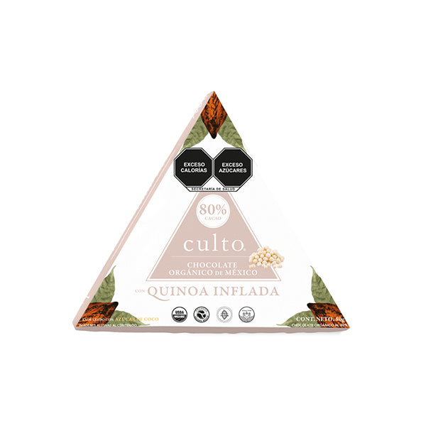 Culto-Chocolate 80% Quinoa Inflada