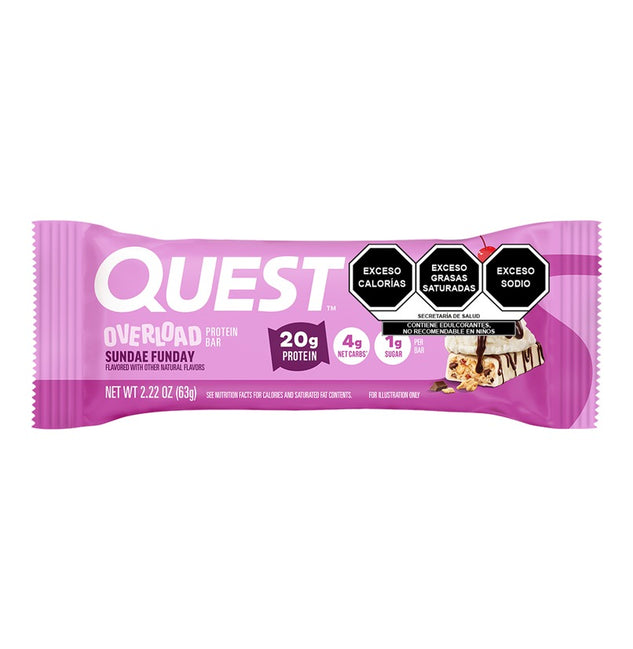 Quest-Barra Overload sabor Sundae Funday