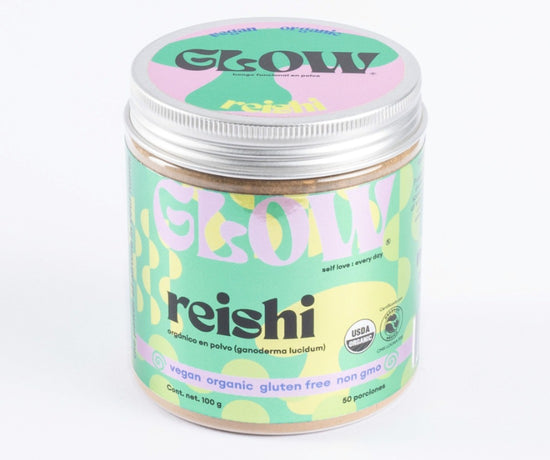 GLOW Superfoods-Reishi Orgánico en polvo 100g