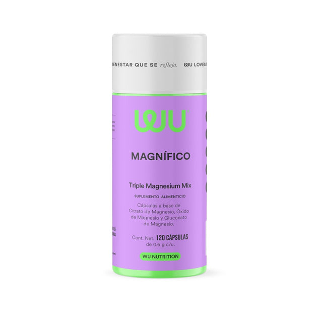 WU Nutrition-MAGNÍFICO - Triple Magnesium Mix  | 120 cápsulas