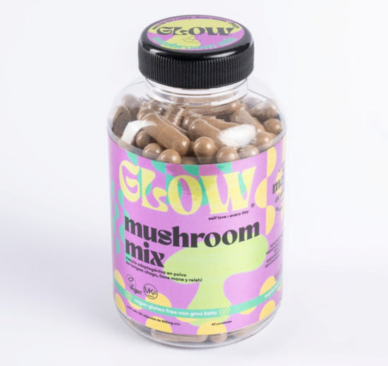 GLOW Superfoods-Mushroom Mix Orgánico 120 Cápsulas