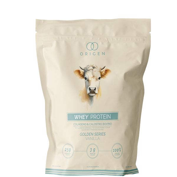 ORIGEN-WHEY PROTEIN GOLD VAINILLA CON CALOSTRO BOVINO 1Kilo