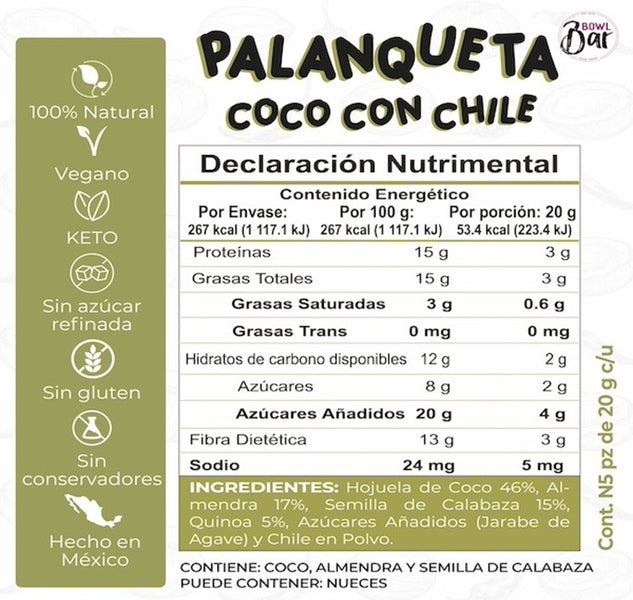Bowl Bar-Palanqueta De Coco Con Chile