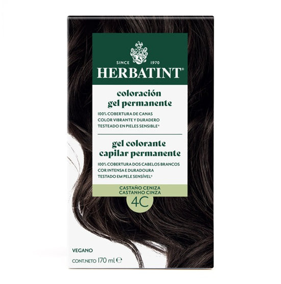 Herbatint-Tinte permanente en gel 4C Castaño Ceniza