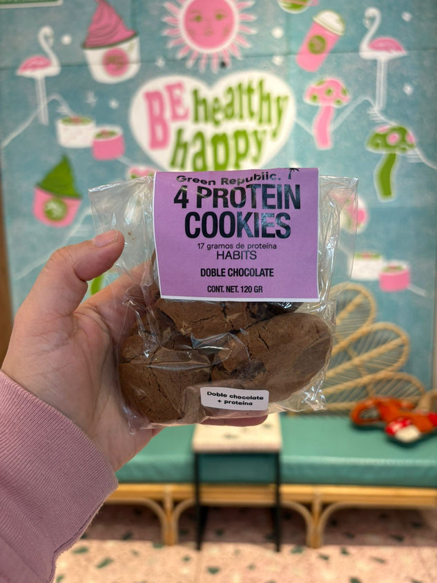 Green Republic-Protein Cookie Doble Chocolate 4 piezas
