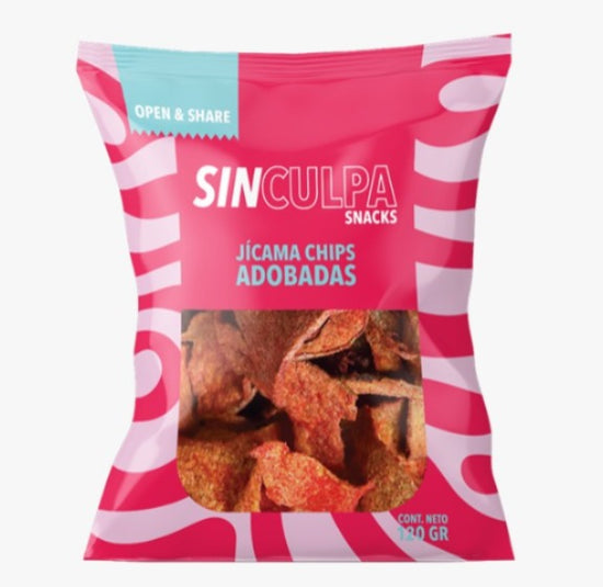 Sin Culpa Snacks- Jicama deshidratada Adobadas 120gr