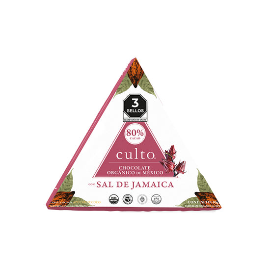 Culto-Chocolate 80% con sal de Jamaica