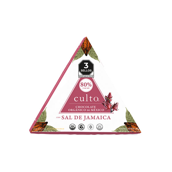 Culto-Chocolate 80% con sal de Jamaica