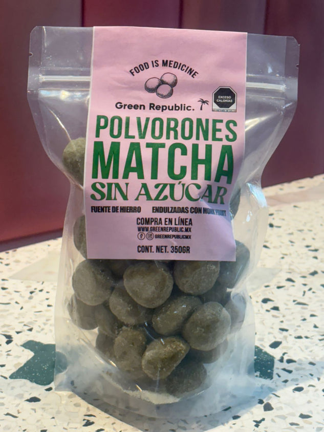 CASO - POLVORONES MATCHA SIN AZÚCAR