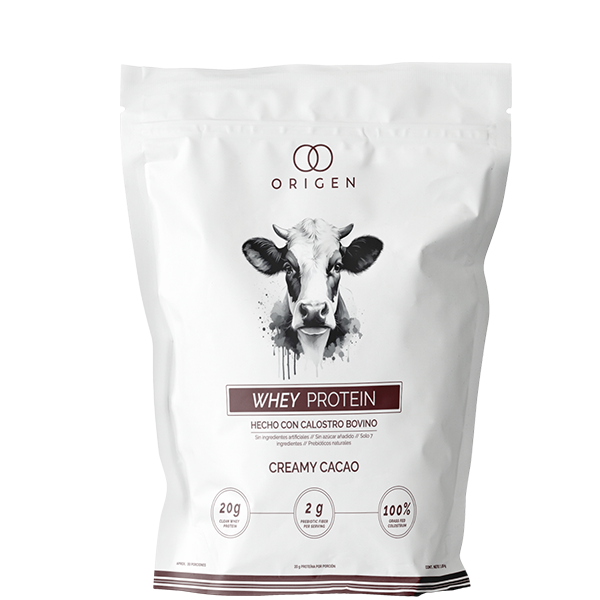 ORIGEN-WHEY PROTEIN CACAO CON CALOSTRO BOVINO 1Kilo