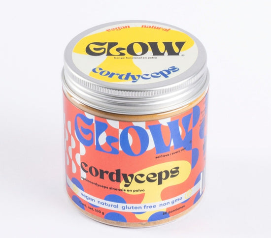 GLOW Superfoods-Cordyceps Orgánico en polvo 100g